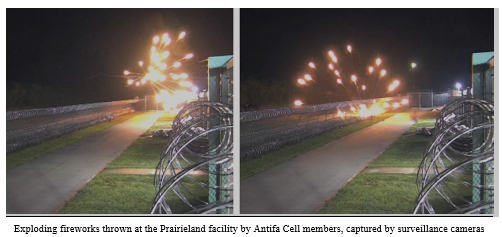 Antifa activists used fireworks at the Alvarado ICE shooting in Texas to lure law enforcement officers outside