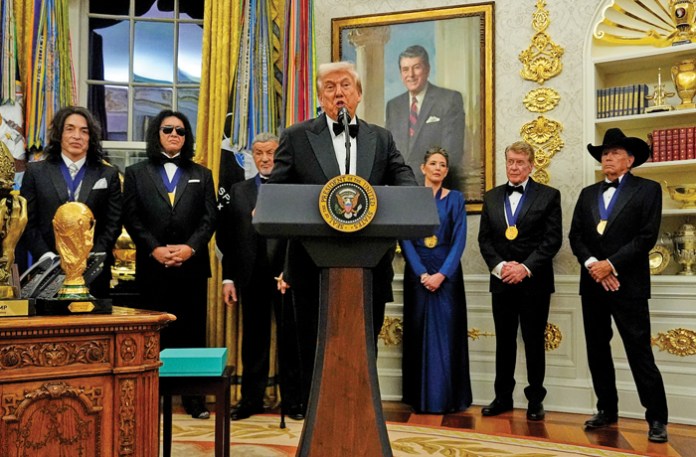 Trump’s show business homecoming