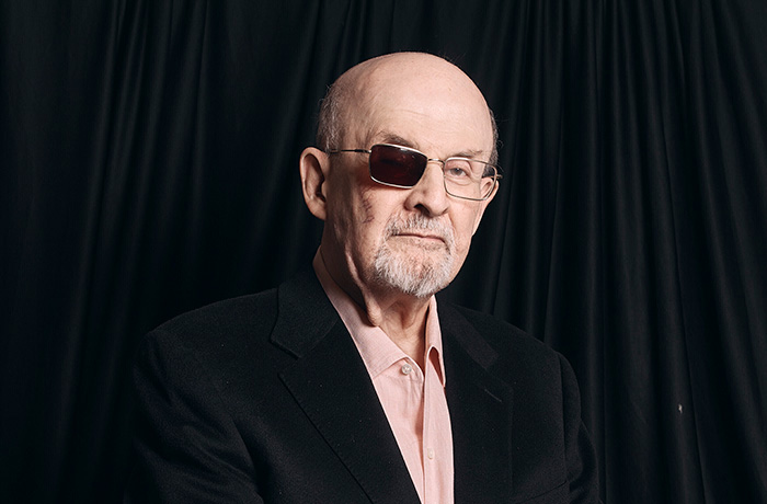 Salman Rushdie pulls up a chair