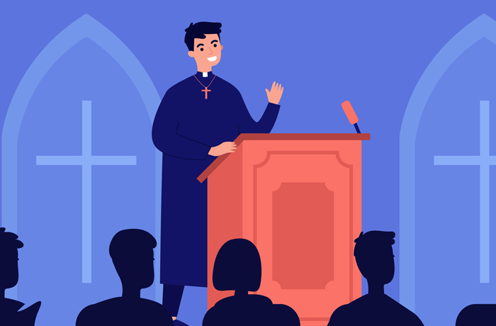 A comedy writer takes the pulpit