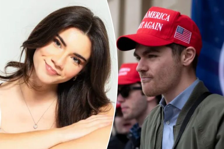 collage of Brett Cooper and Nick Fuentes