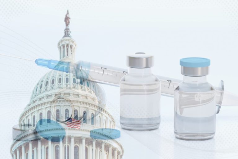 Healthcare, Congress prescriptions, Affordable Care Act collage going through the Capitol building.