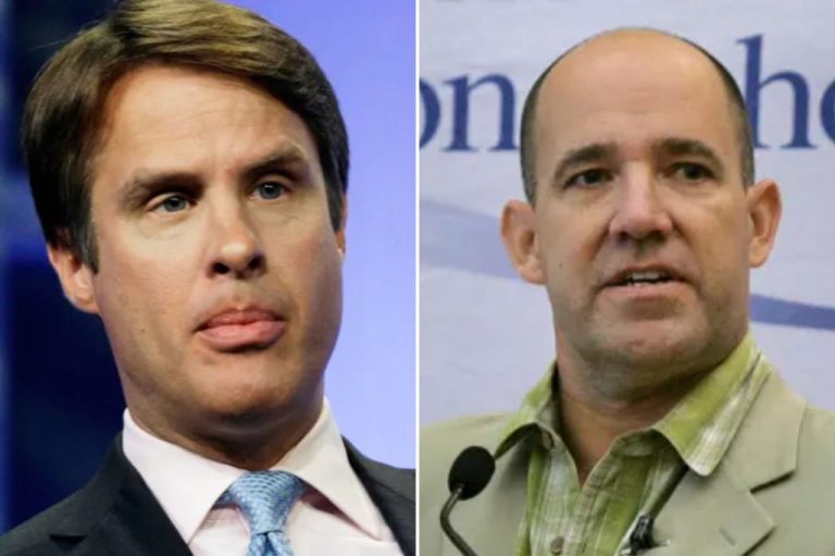 Collage of Terry Moran Matthew Dowd.