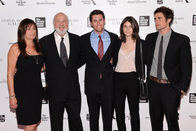 Director Rob Reiner poses with his wife, Michele Singer Reiner and their children.