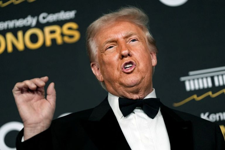 President Donald Trump at the Kennedy Center.