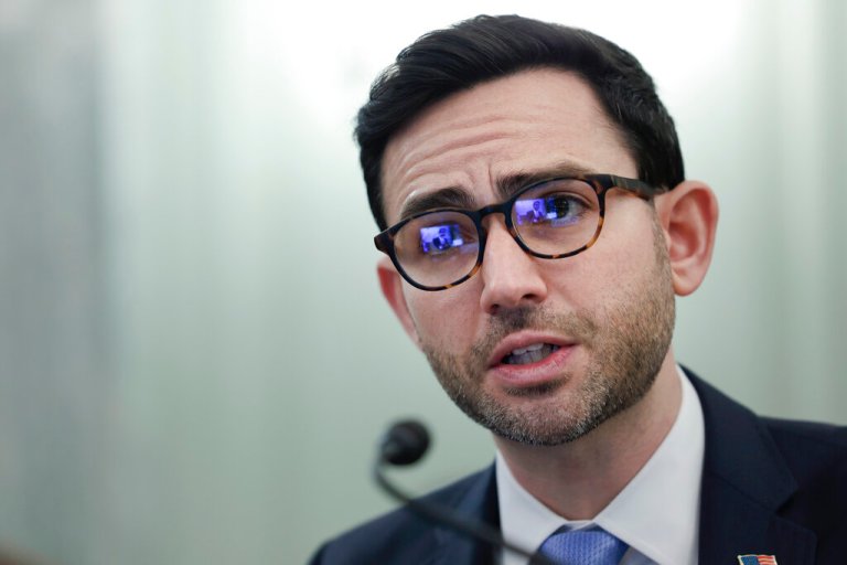 Samuel Levine, Director of the Bureau of Consumer Protection of the Federal Trade Commission (FTC), testifies during a Senate Commerce, Science, and Transportation subcommittee hearing on consumer protection, product safety, and data security, examining COVID-19 fraud and price gouging, Tuesday, Feb. 1, 2022, on Capitol Hill in Washington. (Anna Moneymaker/Pool via AP)