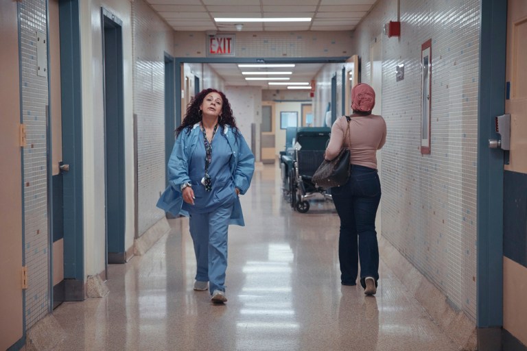 Medical staff walk through a hallway at Brookdale University Hospital and Medical Center on Tuesday, July 1, 2025, in Brooklyn