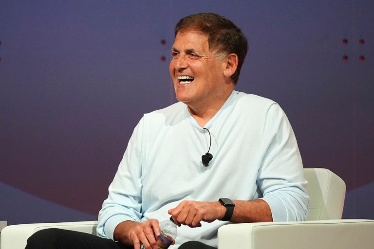 Mark Cuban speaks during the summer meeting of the National Governors Association.