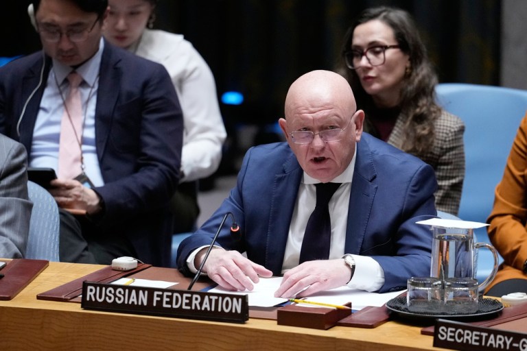 Russian ambassador to the United Nations Vasily Nebenzya.