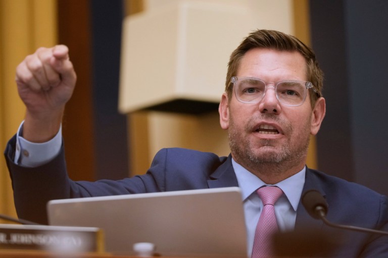 Rep. Eric Swalwell (D-CA) speaks during a House Judiciary Committee.