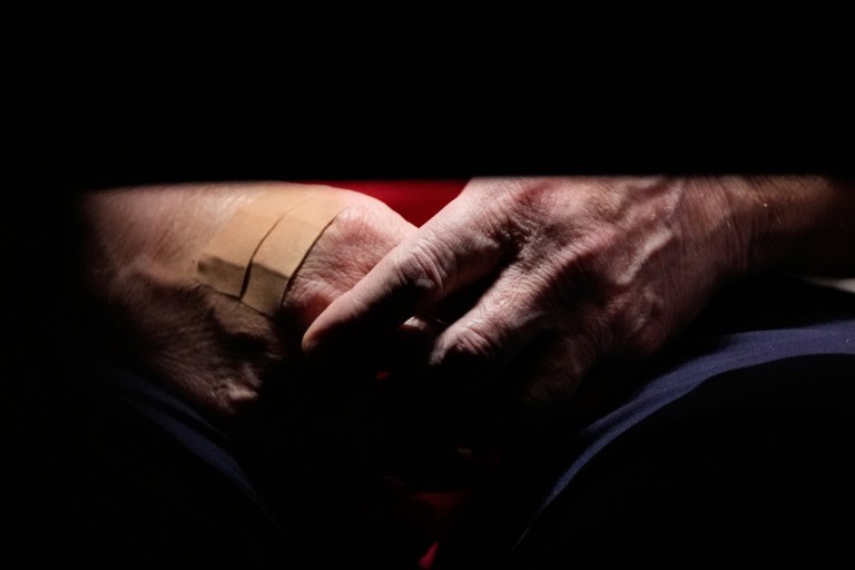 President Donald Trump's hands are seen during a Cabinet meeting at the White House, Tuesday, Dec. 2, 2025, in Washington.