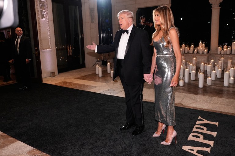 President Donald Trump and first lady Melania Trump.