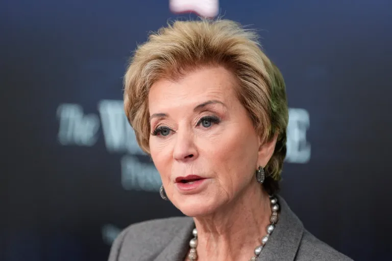 Education Secretary Linda McMahon.