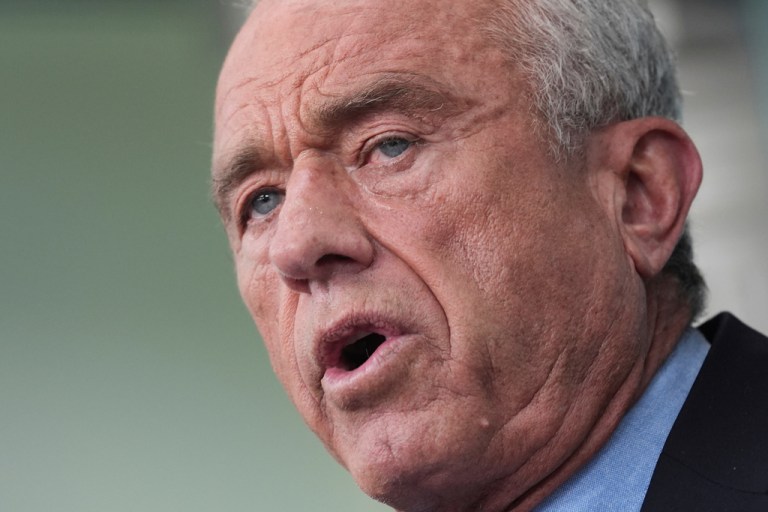 Health and Human Services Secretary Robert F. Kennedy Jr. speaks during a press briefing at the White House.