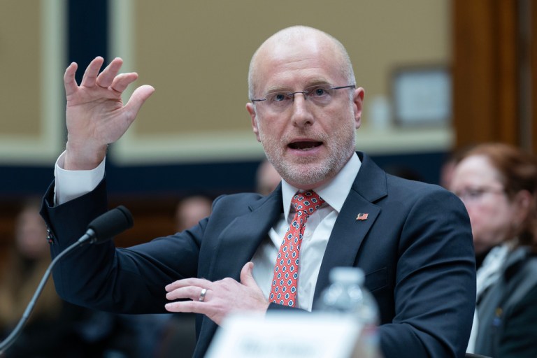 Federal Communications Commission Chairman Brendan Carr testifies before the House Committee on Energy and Commerce, Subcommittee on Communications and Technology oversight hearing of the Federal Communications Commission on Capitol Hill.