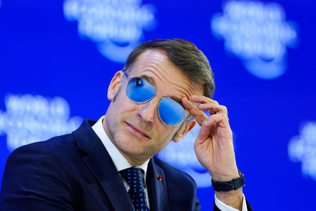 Why Macron rocked mirrored aviators during World Economic Forum address