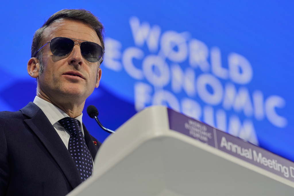 Macron swipes at ‘imperial ambitions’ without mentioning Trump in Davos speech