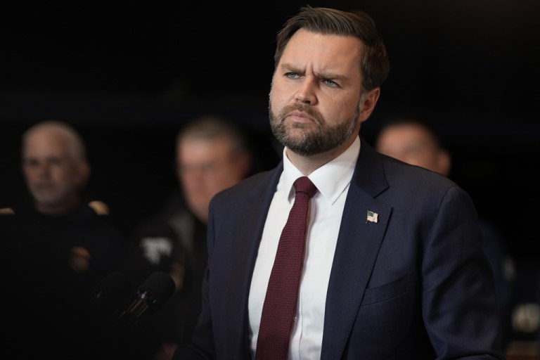 Vice President JD Vance speaks during a news conference on Jan. 22, 2026, in Minneapolis.