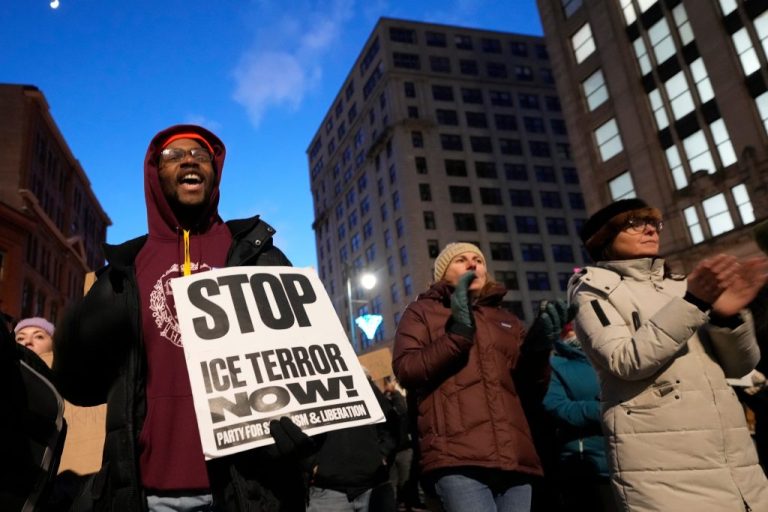 Anti-ICE protests in Maine.