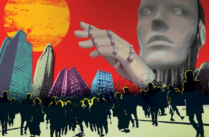 Rising unemployment puts threat of AI competition in stark relief