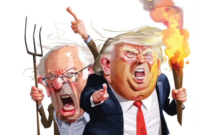 (Illustration by Dean MacAdam for the Washington Examiner) Populism feature