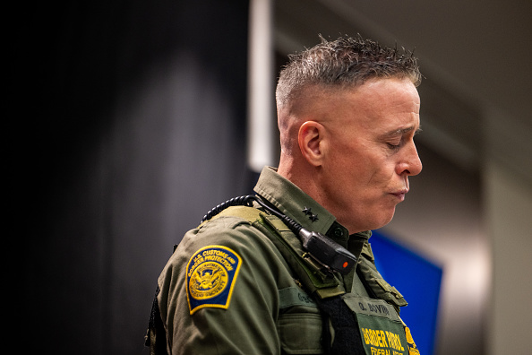 U.S. Customs and Border Patrol Commander at Large Gregory Bovino speaks during a news conference at the Bishop Henry Whipple Federal on January 25, 2026 in Minneapolis, Minnesota. The news conference comes after 37-year-old legal observer Alex Pretti was fatally shot during a confrontation with federal agents. The Trump administration has sent a reported 3,000 federal agents into the area, with more on the way, as they make a push to arrest undocumented immigrants in the region.