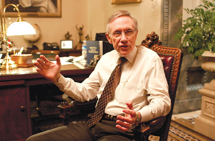 Senate Majority Leader Harry Reid (D-NV) on Capitol Hill in 2009. (Harry Hamburg/AP)