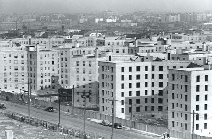 Queensbridge Houses, the largest public housing development in North America, located in Long Island City in Queens, New York, 1938. (Getty Images)