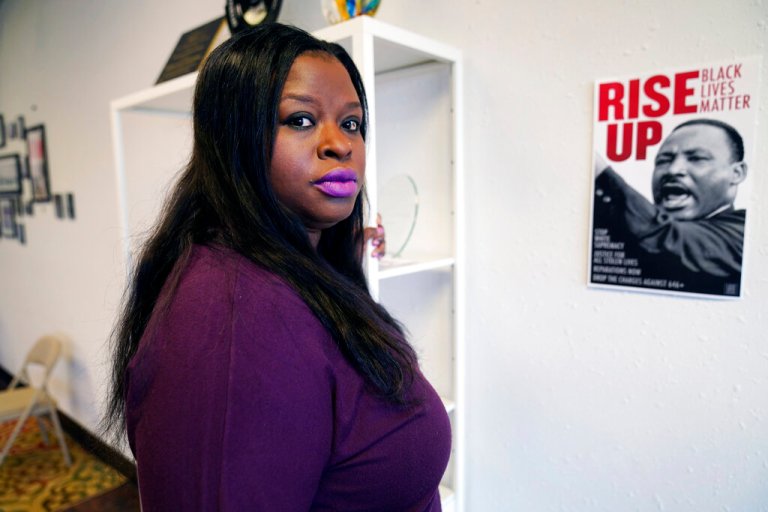 Civil rights attorney Nekima Levy Armstrong poses in Minneapolis.