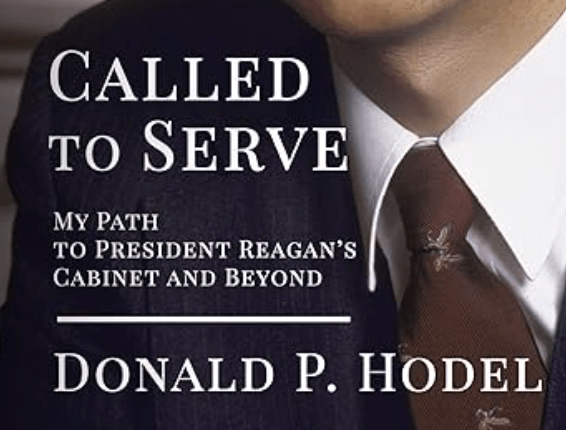 The cover of Donald Paul Hodel's new autobiography.