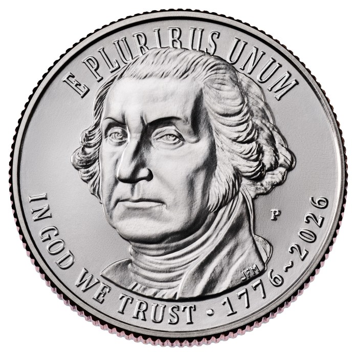New 250th U.S.A. anniversary coin