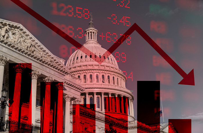 The federal government booked a $1.8 trillion deficit last year