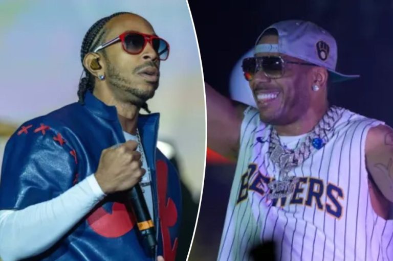 Rappers Ludacris and Nelly
