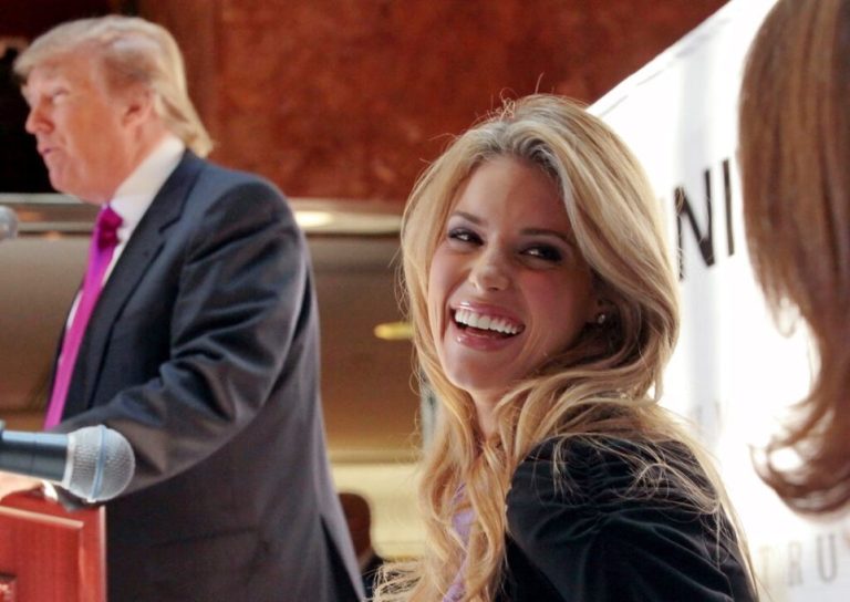 Miss California USA Carrie Prejean and Donald Trump.