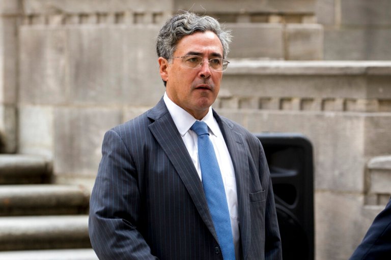 Solicitor General Noel Francisco arrives for a ceremony for the 18th anniversary of the Sept. 11 attacks at the Department of Justice, Wednesday, Sept. 11, 2019, in Washington.