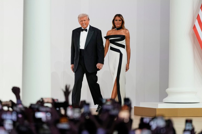 President Donald Trump and first lady Melania Trump.