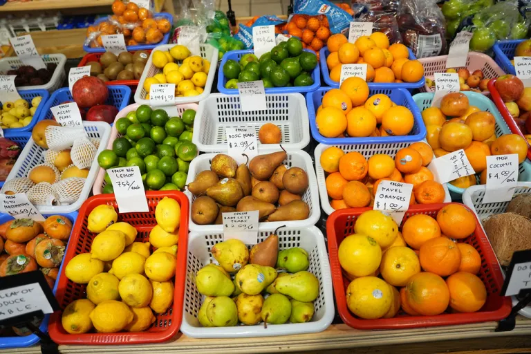 Produce for sale at the Reading Terminal Market in Philadelphia, Wednesday, Dec. 10, 2025.