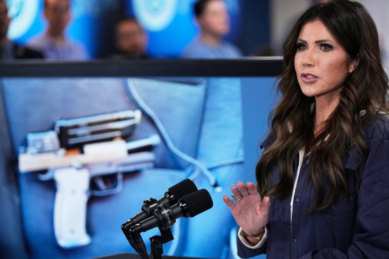 Homeland Security Secretary Kristi Noem.