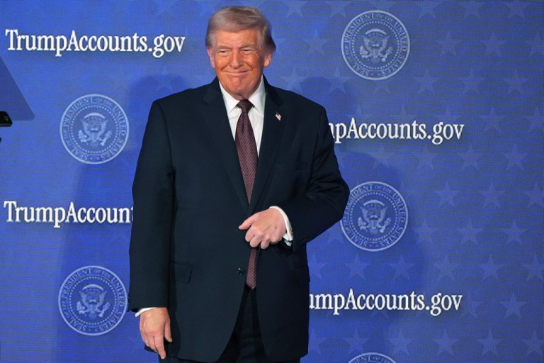 Donald Trump smiling