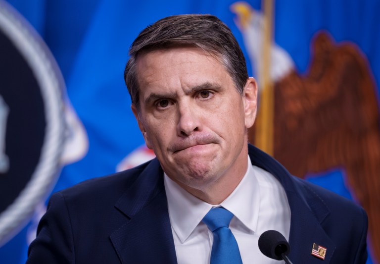Deputy Attorney General Todd Blanche answers a question during a news conference after the Justice Department announced the release of 3 million pages of documents in the latest Jeffrey Epstein disclosure in Washington, Friday, Jan. 30, 2026. (AP Photo/J. Scott Applewhite)