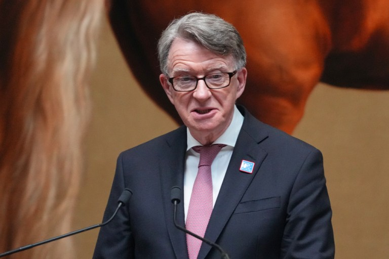 British Ambassador to the United States Peter Mandelson.