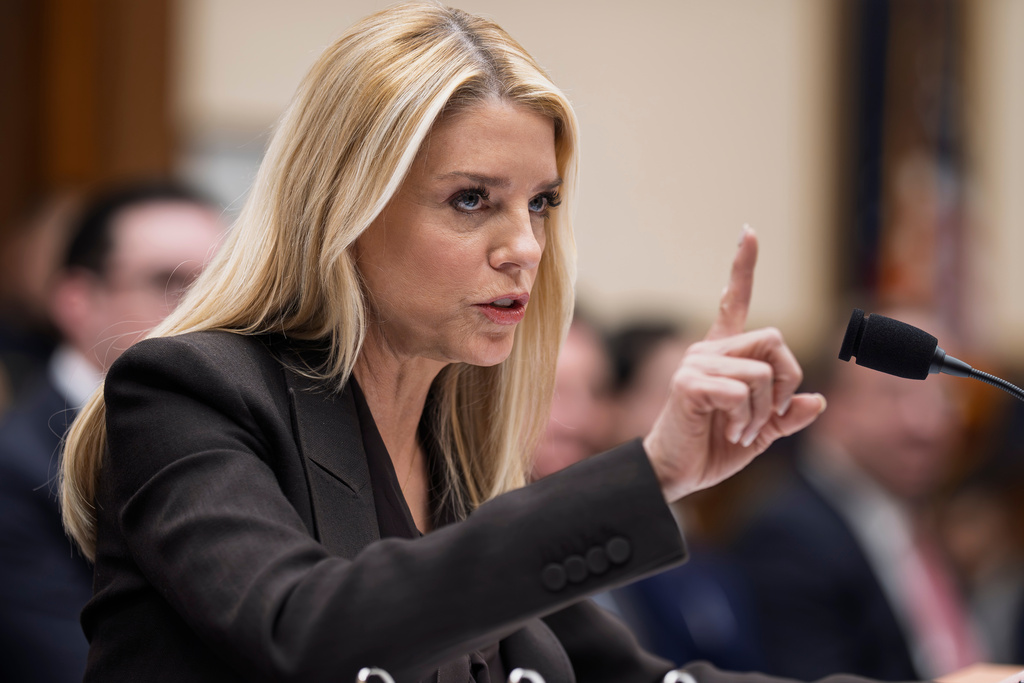 Attorney General Pam Bondi testifies before a House judiciary committee oversight hearing