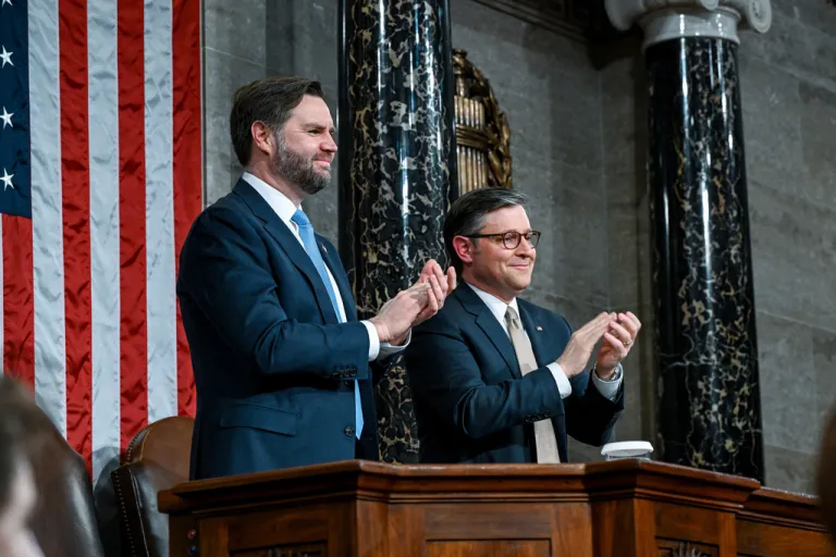 Vice President JD Vance and House Speaker Mike Johnson.