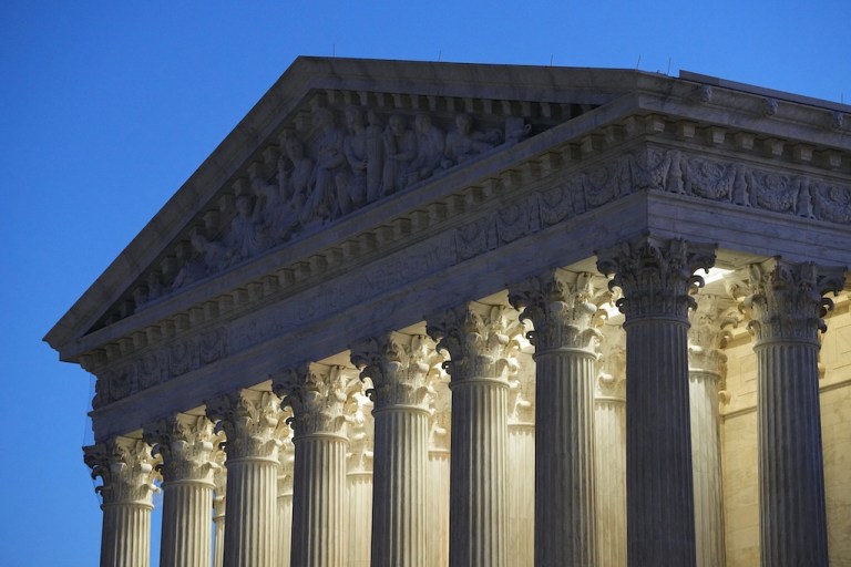 Shown is the U.S. Supreme Court Building in Washington, Tuesday, Feb. 24, 2026.