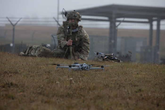 7th Army Training Command hosts the first U.S. Army Europe and Africa Best Drone Warfighter Competition, Dec. 8-10, 2025, in Grafenwoehr Training Area, Germany. (U.S. Army photo by Sgt. Nathanial Johnson)