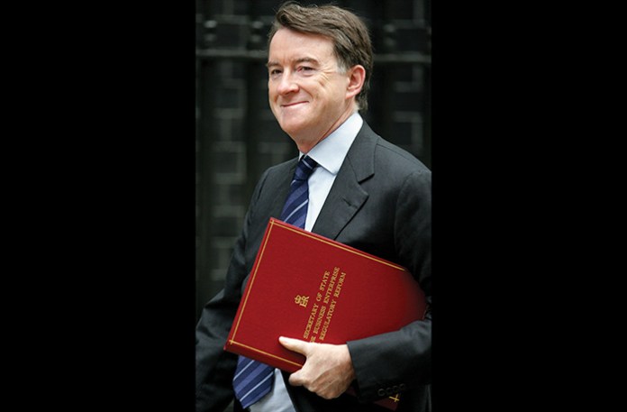 Peter Mandelson in London, April 30, 2009. (Alastair Grant / AP)