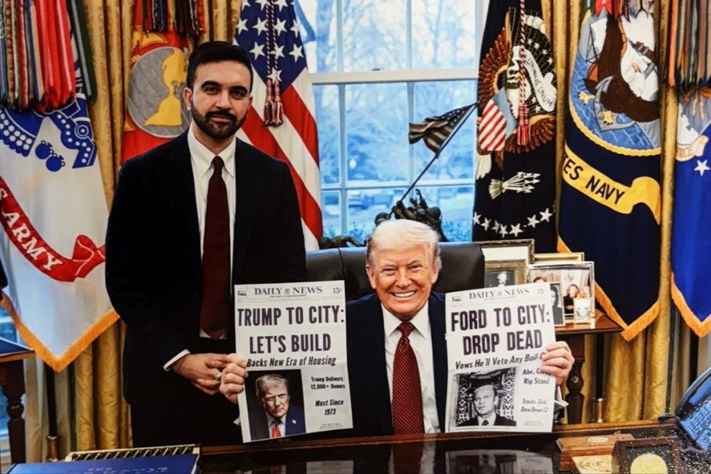 Mamdani pitches NYC housing initiative to Trump with newspaper mockup: ‘Let’s Build’