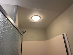 This is what a not-yet-renovated bathroom looks like at US Coast Guard Station Provincetown. (Credit: Mike Brest)