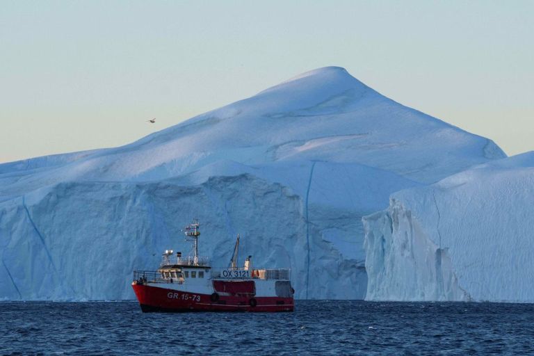 A fishing boat near Greenland.