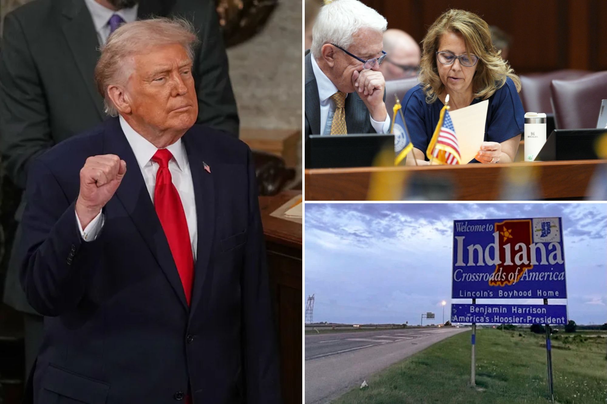 Trump endorses slate of Indiana Republicans running against anti-redistricting state senators
